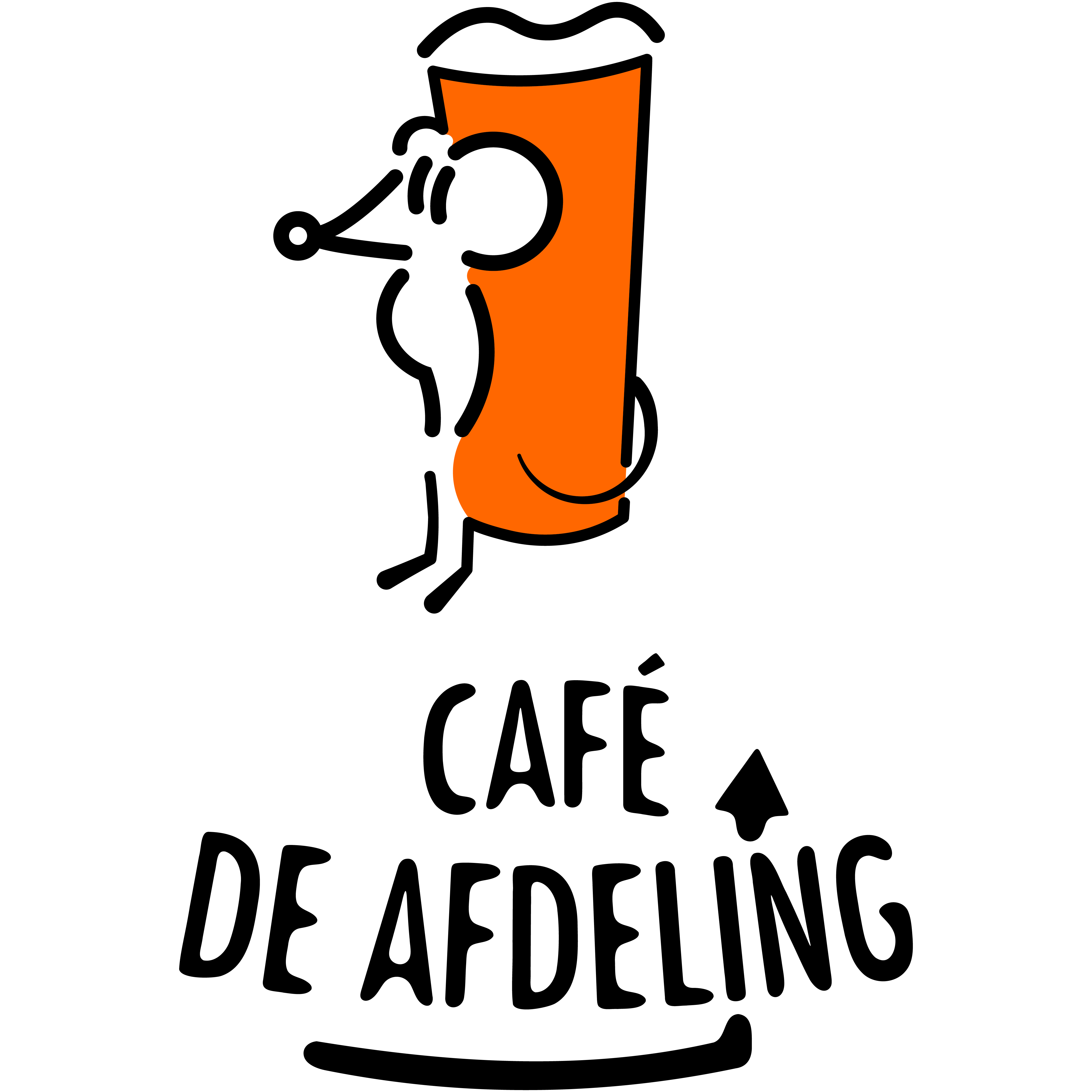 Redesigned logo of Café de Afdeling