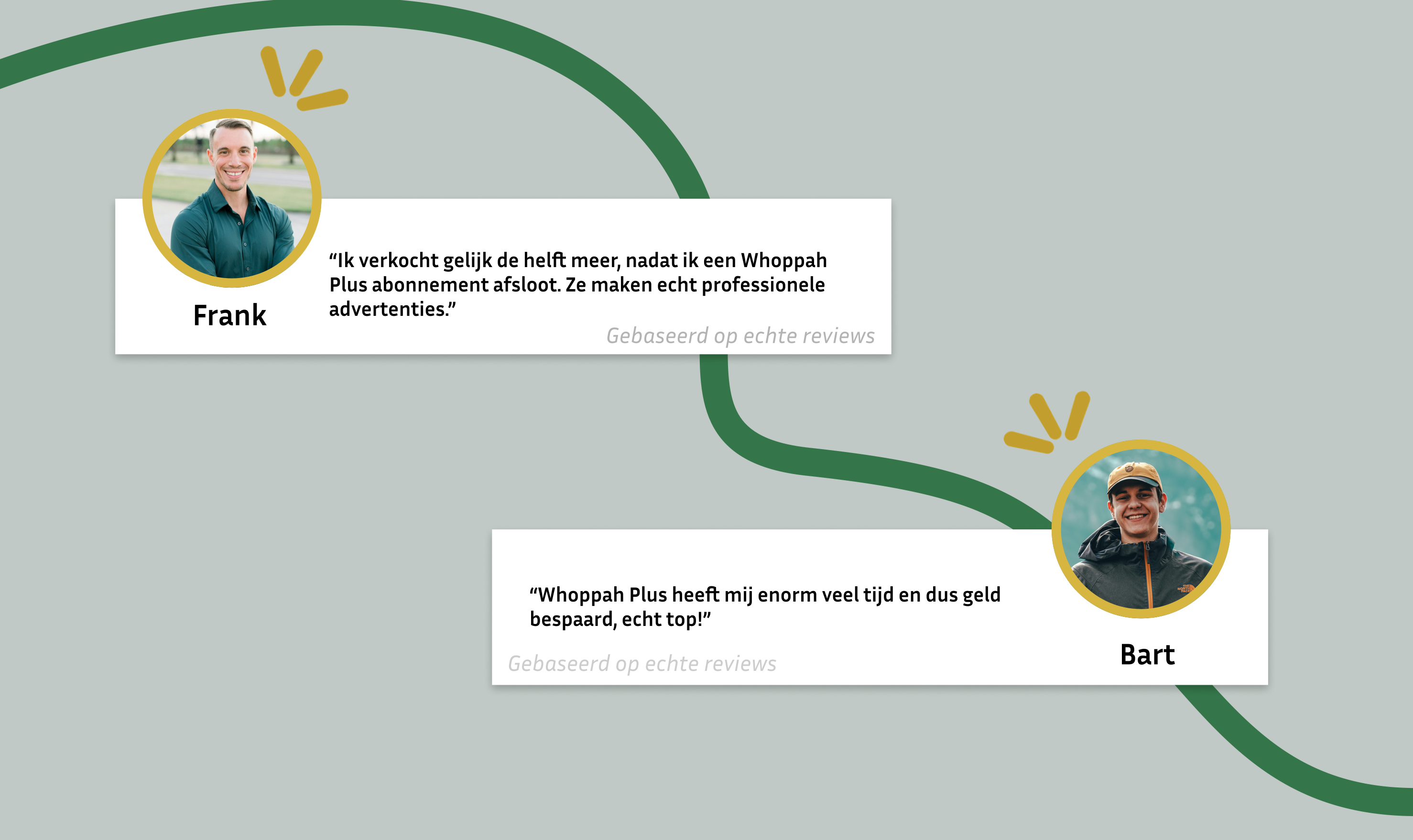 Screenshot of an example of whoppah's website